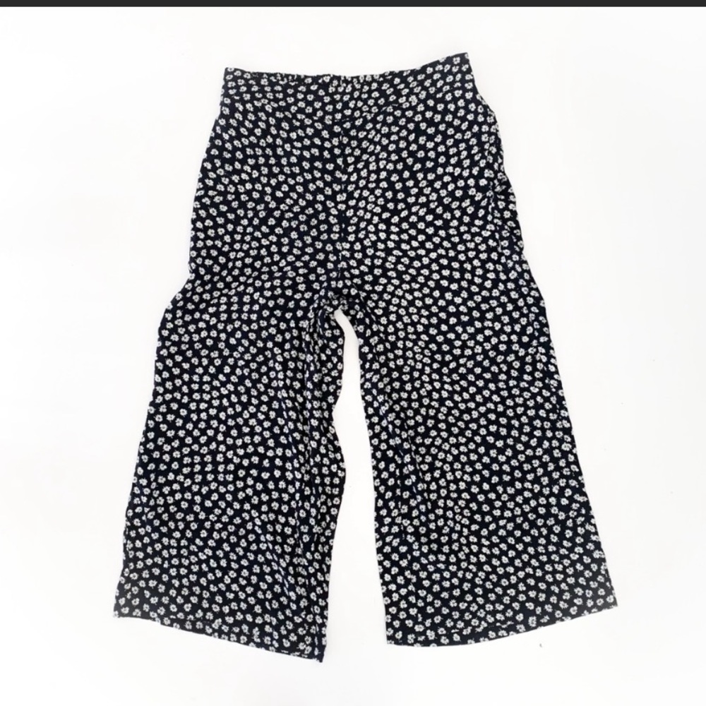 Madewell Huston Pull-On Crop Pants in Woodcut Flowers